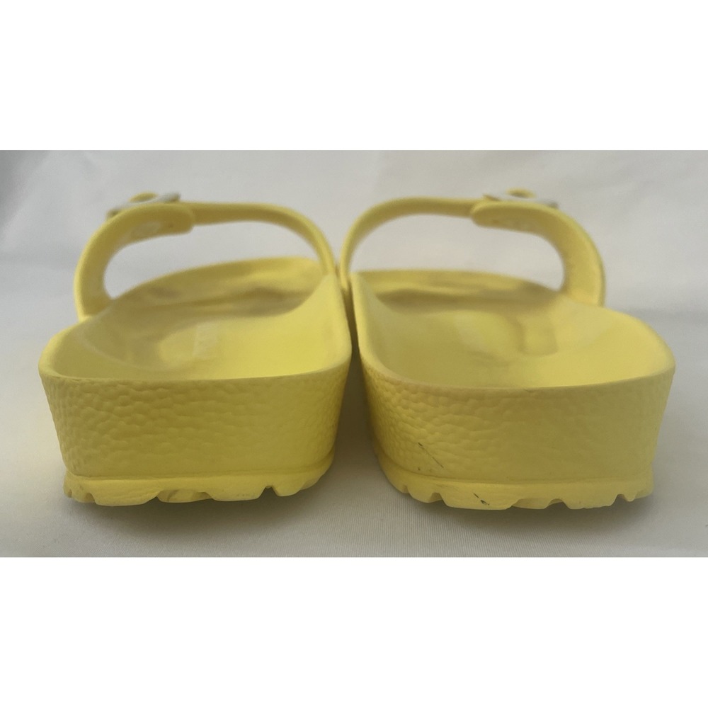 Birkenstock EVA Neon Yellow Single Strap Slide Sandals Womens 40 - Picture 8 of 16